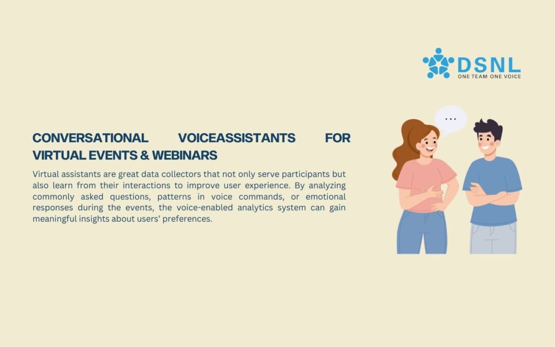 Conversational Voice Assistants for Virtual Events & Webinars