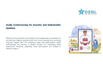 Audio Conferencing for Investor and Stakeholder Updates
