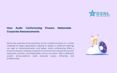How Audio Conferencing Powers Nationwide Corporate Announcements